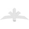 Ekena Millwork Davenport Architectural Grade PVC Gable Bracket, 60"W x 25"H x 6"D x 6"F, 10/12 Pitch GBP060X25X0606DAV00 - alternate 3